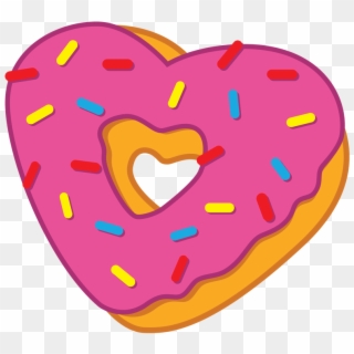 Heart Clipart Donut ~ Frames ~ Illustrations ~ Hd Images - Donut Heart Logo Png Transparent Png