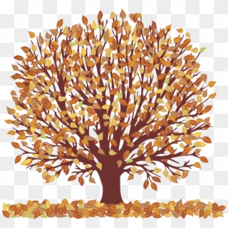 Falling Leaves Transparent Transparent Png Pictures - Tree With Falling Leaves Transparent Clipart