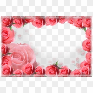 Clipart Frames Pink Rose - Voščilo Za 50 Rojstni Dan - Png Download