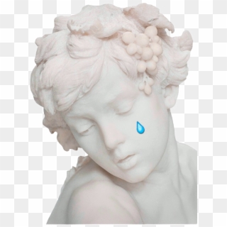 Tear Crying Statue Stone Vintage Aesthetic Tumblr Remix - Aesthetic Statue Clipart