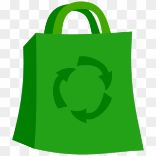 Green Money Bag Clip Art - Reusable Shopping Bag Cartoon - Png Download