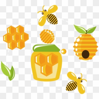 Beehive Vector Graphic Png - Honey Clipart