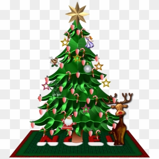 Merry Christmas - Feliz Navidad - Christmas Tree Clipart