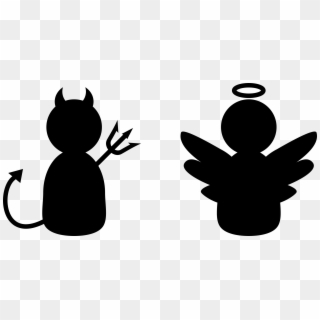 Devil And Angel Clipart - Png Download