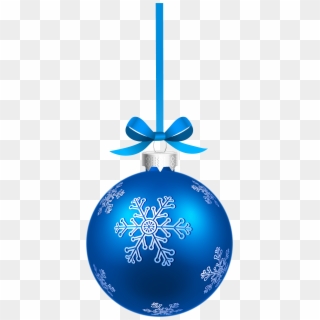 2949 X 6094 5 - Hanging Blue Christmas Ornaments Clipart