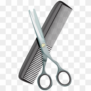 Comb And Scissors Png Clip Art Image - Comb And Scissors Png Transparent Png