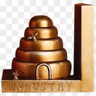Beehive Bookends - Chocolate Clipart