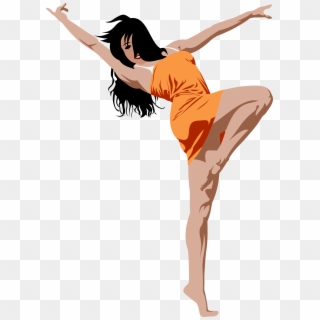Graphic Freeuse Library - Dancing Girl Cartoon Png Clipart