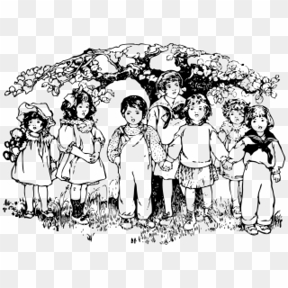 This Free Icons Png Design Of Children Under A Tree Clipart