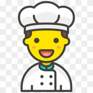 Chef Man Emoji - Transparent Emoji Chef Clipart