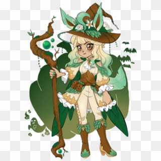 Halloweeveen's Leafeon Is All Done I'm Super Happy - Leafeon Gijinka Clipart