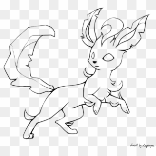 10 Pokemon Lineart Leafeon For Free Download On Ayoqqorg - Leafeon How To Draw Clipart