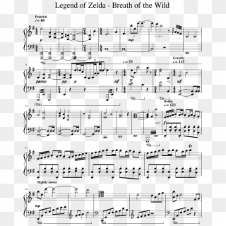 Legend Of Zelda - Sheet Music Clipart