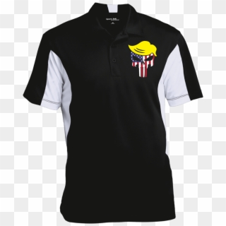 Men's Colorblock Performance Polo - Punisher Clipart