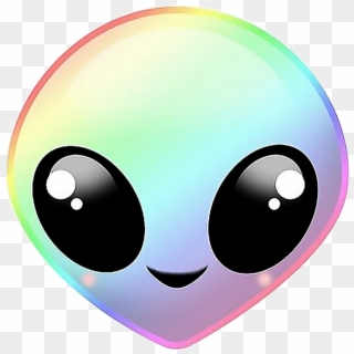Alien Extraterrestre Rainbow Arcenciel Emoji 👽🌈 - Alien Kawaii Clipart