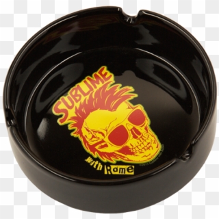 Skull Logo Black Ashtray - Badge Clipart