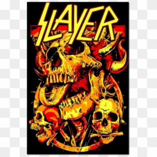 Skulls Blacklight Poster - Slayer Poster Clipart