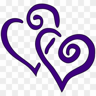 Purple Hearts Png Clipart