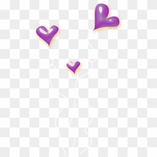 Purple Hearts Png Clipart
