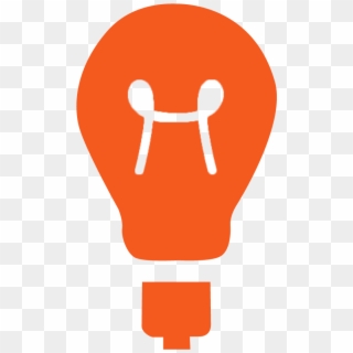 Images For Red Light Bulb Icon - Orange Light Bulb Icon Clipart