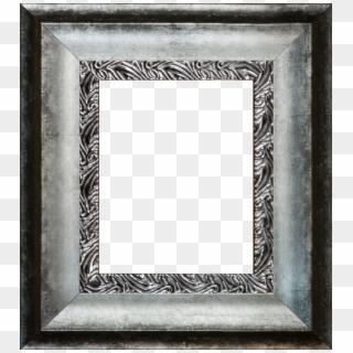 Distressed Ornate Silver Custom Stacked Frame - Picture Frame Clipart