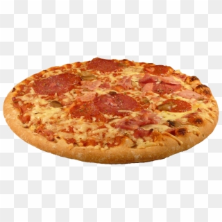 Pizza De Salami Y Jamón Clipart