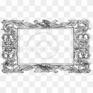 Ornate 1800's Picture Frames , Png Download - Line Art Clipart