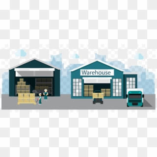 Factory Png Transparent Picture - Warehouse Illustration Png Clipart