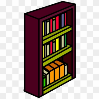 Bookshelf Clipart Png - Club Penguin Bookcase Transparent Png