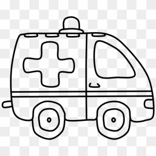 Ambulance, Png Ambulance, Black And White Clipart