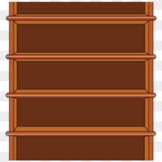 Drawn Bookcase Empty Bookshelf - Plywood Clipart