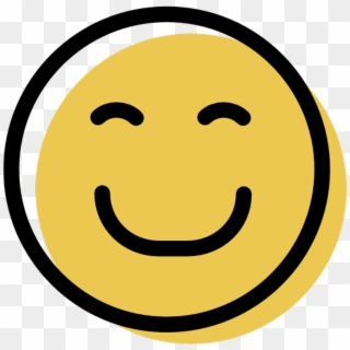 Happy Icon Happyface Face Emoji Smile Sonrisa Feliz - Happy Icon Clipart
