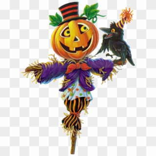 Pumpkin Scarecrow Png Clipart - Pumpkin Scarecrow Clipart Transparent Png