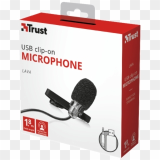 Microfono De Solapa Metalico De Alta Calidad Para Pc - Micrófono De Solapa Trust Lava Clipart