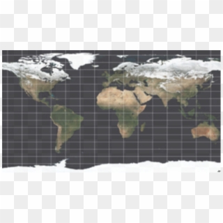 World Satellite Map Winter Clipart