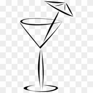 Cocktail Black And White Clipart