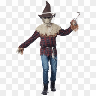 Adult Sadistic Scarecrow Halloween Costume - Scary Scarecrow Costume Clipart