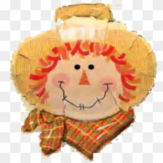 Scarecrow Head Foil Mylar Balloon Clipart