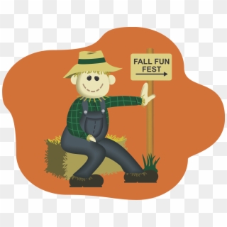 Fall Fun Fest Scarecrow - Cartoon Clipart