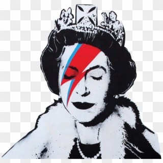 Queen - Banksy Queen Ziggy Stardust Clipart