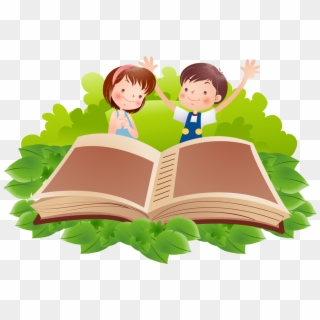 Reading Book Clip Art - ภาพ การ์ตูน เด็ก อ่าน หนังสือ - Png Download