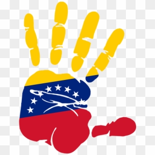 Venezuela Png - Mano Bandera De Venezuela Clipart