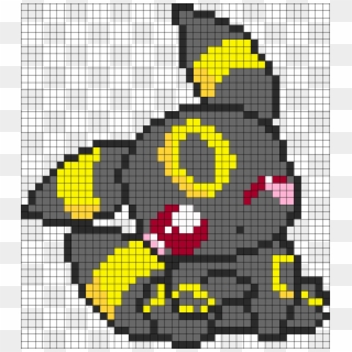 Pokemon Adorable Umbreon Perler Bead Pattern / Bead - Pokemon Umbreon Pixel Art Clipart