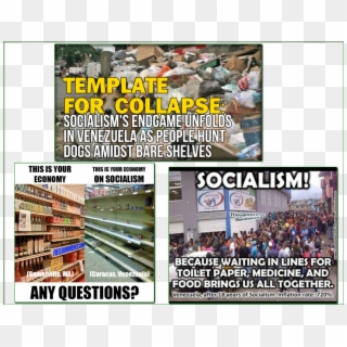And Here We See The Ad Venezuelum Fallacy In Meme Form - Socialism Venezuela Vs Capitalism Clipart