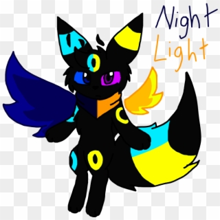 Nightlight The Winged Half Shiny Umbreon - Umbreon And Shiny Umbreon Clipart