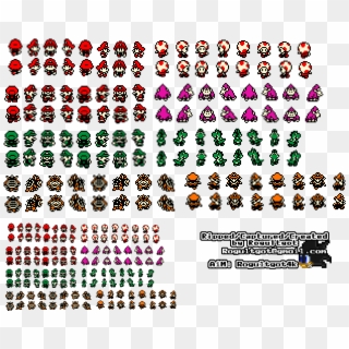 Characters - Baby Mario Sprites Clipart