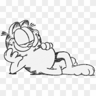 No Caption Provided - Garfield Clipart Black And White - Png Download
