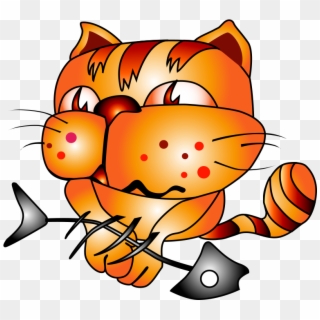Garfield Clipart Orange Cat - 卡通 猫 - Png Download