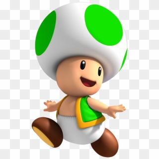 Green Toad Png - Mario Green Toad Clipart