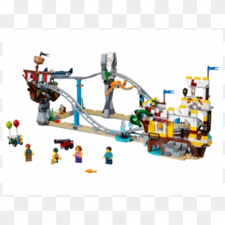 Lego Pirate Ship Roller Coaster Clipart